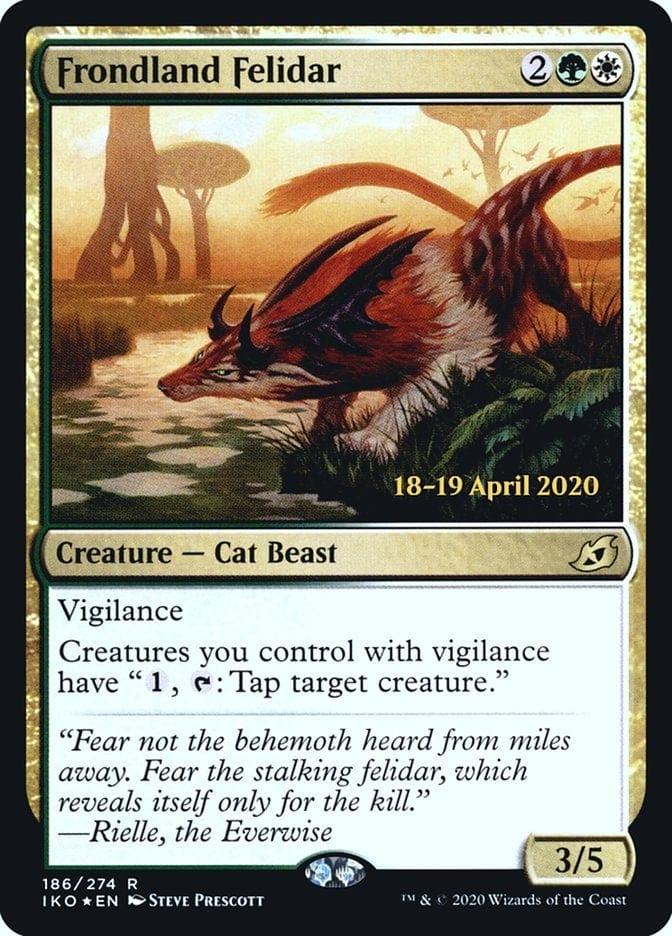 Magic: The Gathering MTG Single Frondland Felidar  [Ikoria: Lair of Behemoths Prerelease Promos]