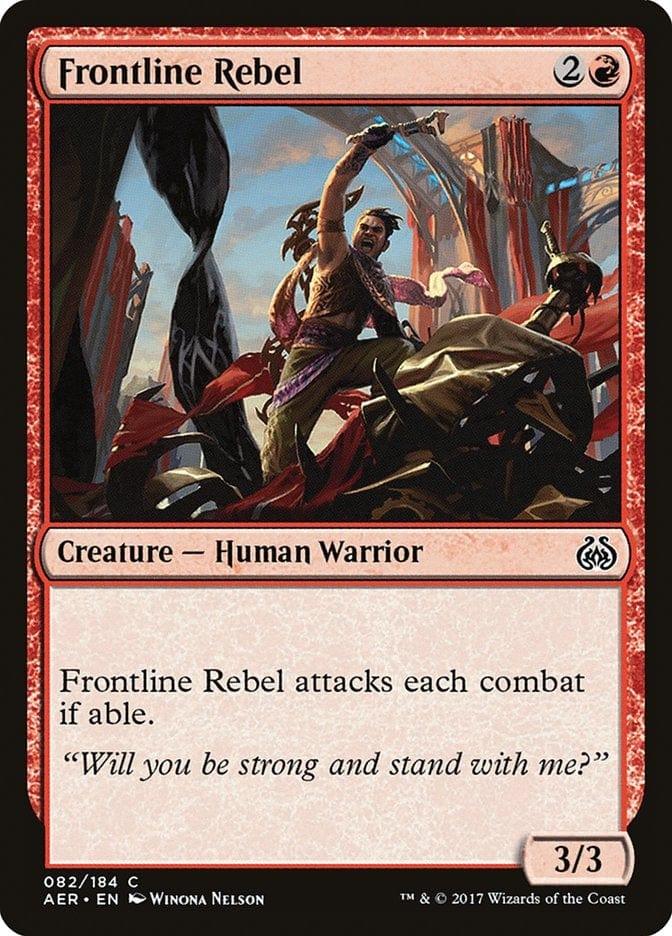 Magic: The Gathering MTG Single Frontline Rebel [Aether Revolt]