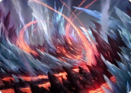 Magic: The Gathering MTG Single Frostboil Snarl Art Card [Strixhaven: School of Mages Art Series]