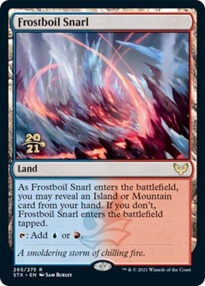 Magic: The Gathering MTG Single Frostboil Snarl [Strixhaven: School of Mages Prerelease Promos]