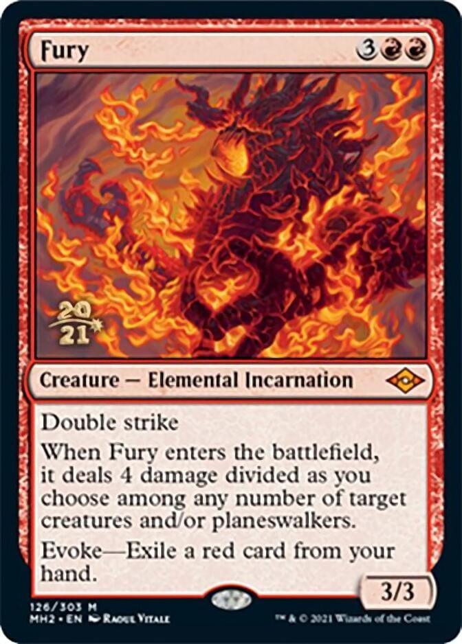 Magic: The Gathering MTG Single Fury [Modern Horizons 2 Prerelease Promos]