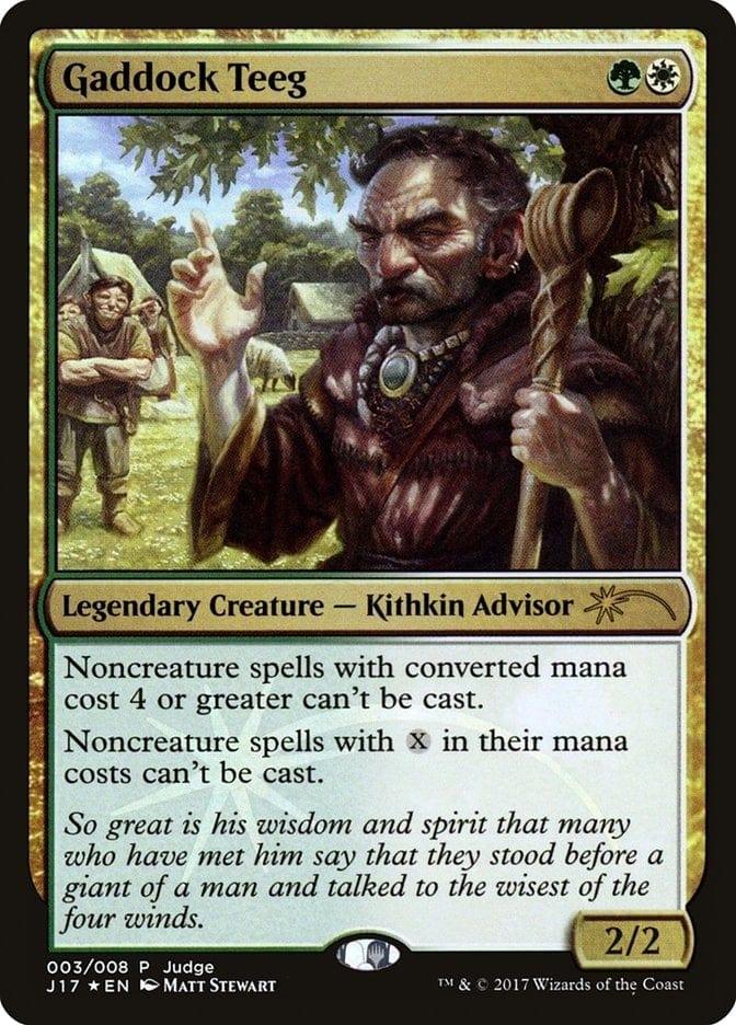 Magic: The Gathering MTG Single Gaddock Teeg [Judge Gift Cards 2017]
