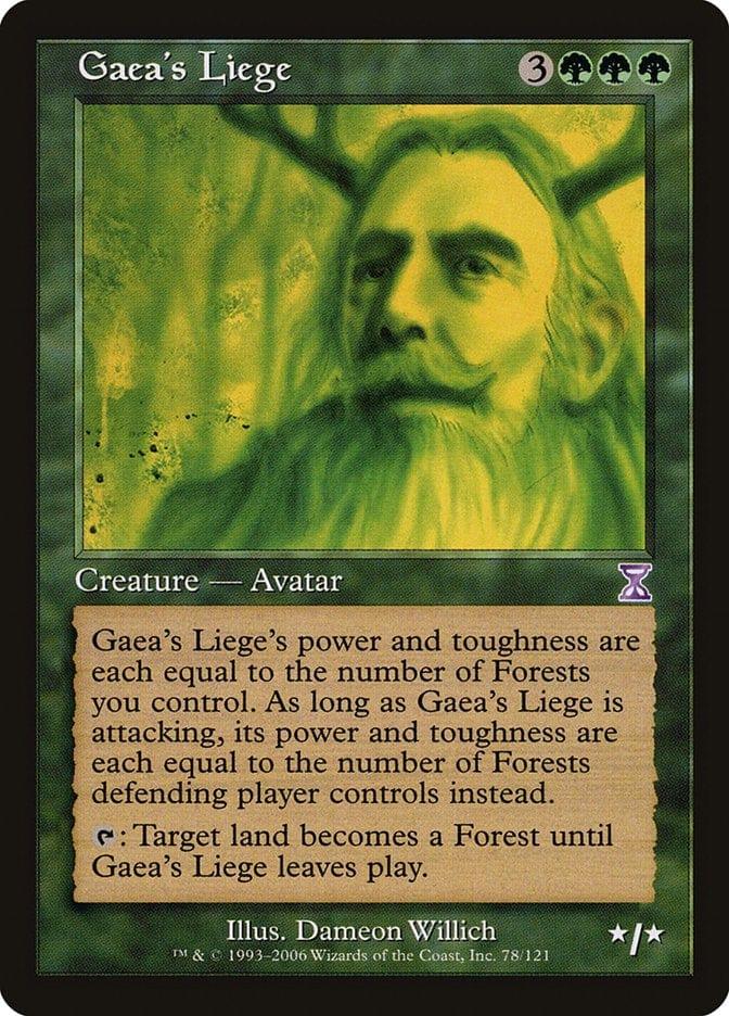 Magic: The Gathering MTG Single Gaea's Liege [Time Spiral Timeshifted]