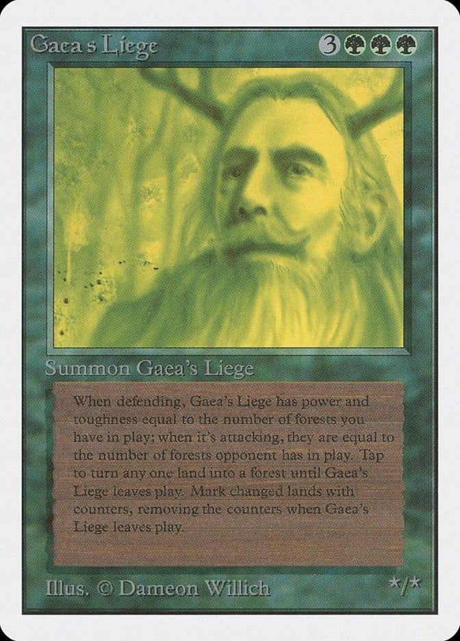 Magic: The Gathering MTG Single Gaea's Liege [Unlimited Edition]