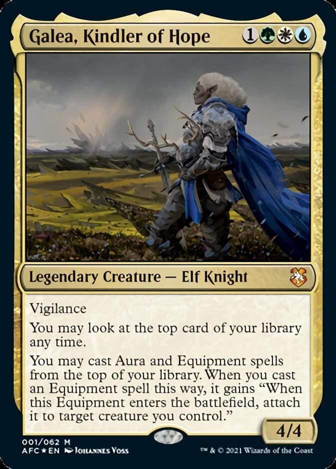 Magic: The Gathering MTG Single Galea, Kindler of Hope [Dungeons & Dragons: Adventures in the Forgotten Realms Commander]