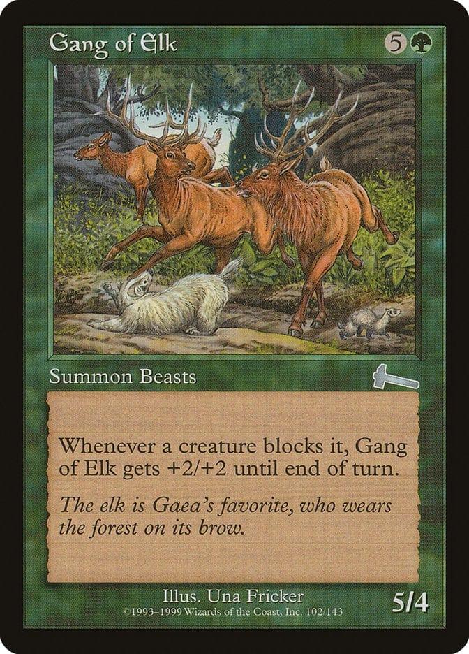 Magic: The Gathering MTG Single Gang of Elk [Urza's Legacy]