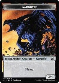 Magic: The Gathering MTG Single Gargoyle // Egg Double-sided Token [Commander 2019]