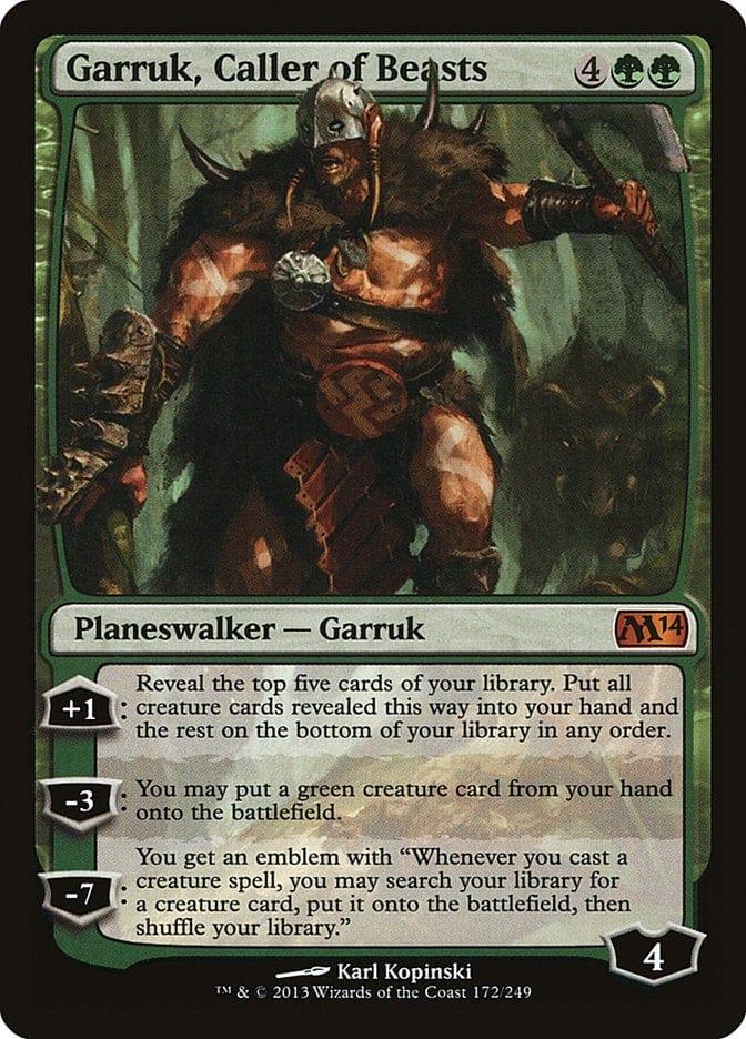 Magic: The Gathering MTG Single Garruk, Caller of Beasts [Magic 2014]