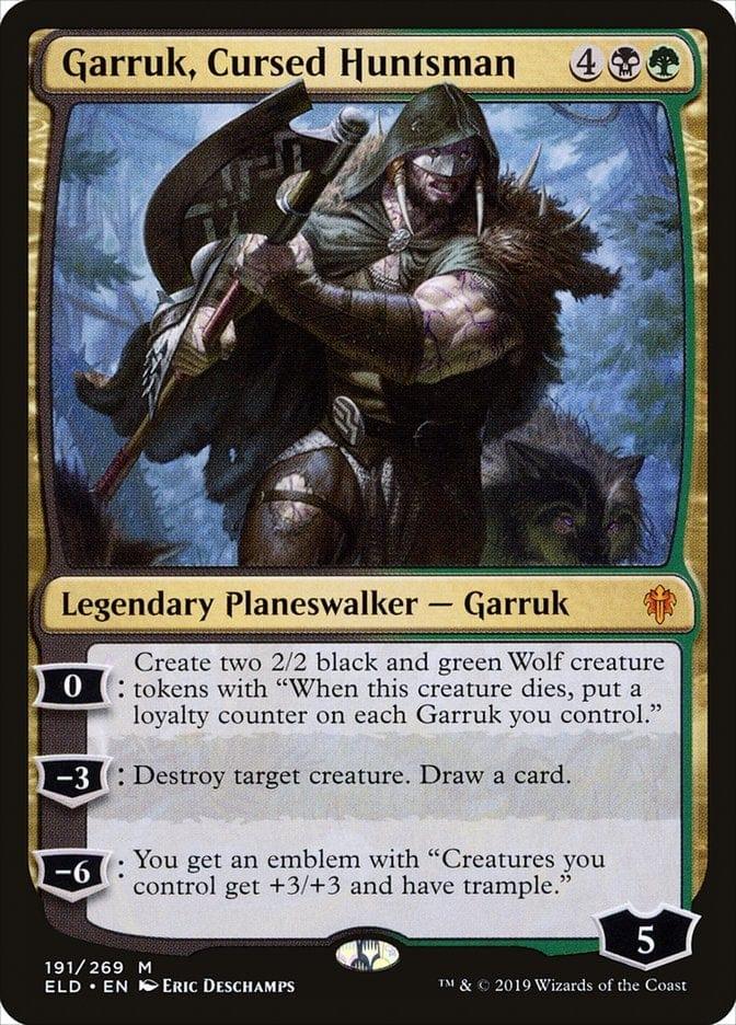 Magic: The Gathering MTG Single Garruk, Cursed Huntsman [Throne of Eldraine]