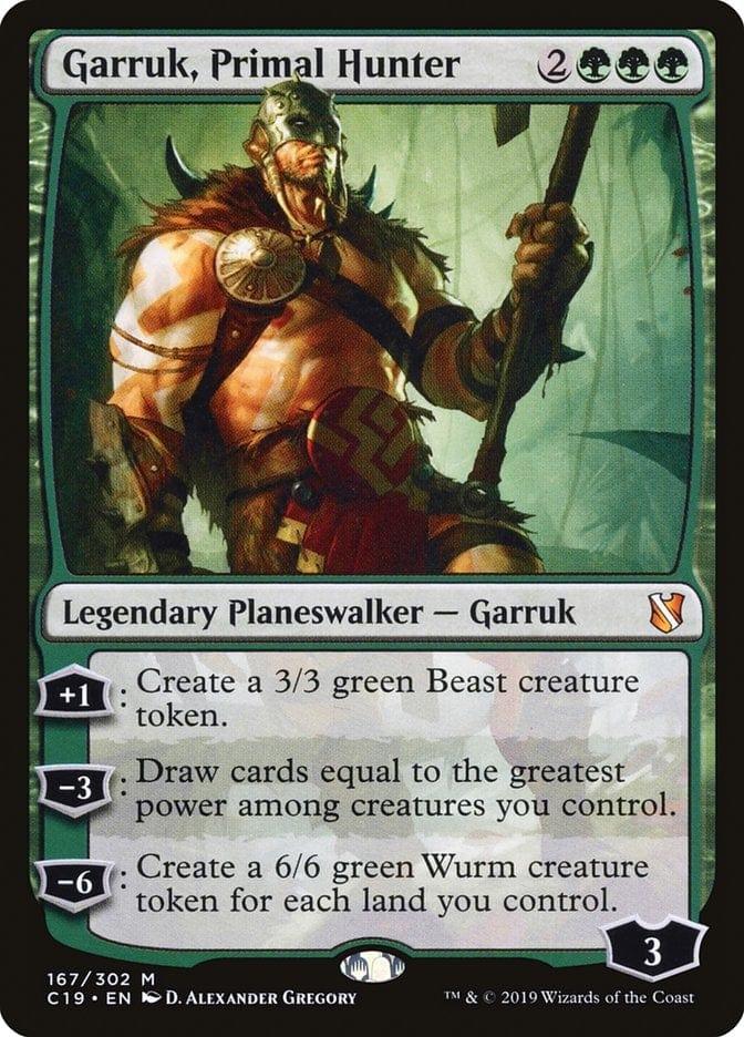 Magic: The Gathering MTG Single Garruk, Primal Hunter [Commander 2019]