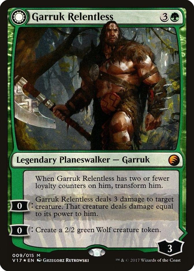 Magic: The Gathering MTG Single Garruk Relentless // Garruk, the Veil-Cursed [From the Vault: Transform]
