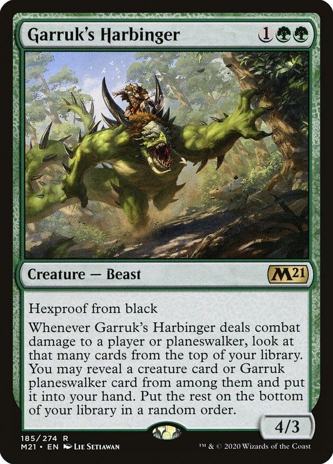 Magic: The Gathering MTG Single Garruk's Harbinger [Core Set 2021]