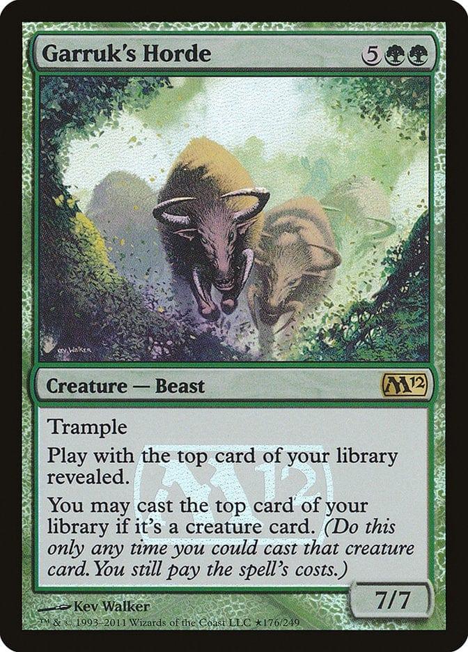 Magic: The Gathering MTG Single Garruk's Horde [Magic 2012 Prerelease Promos]