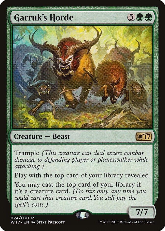 Magic: The Gathering MTG Single Garruk's Horde [Welcome Deck 2017]