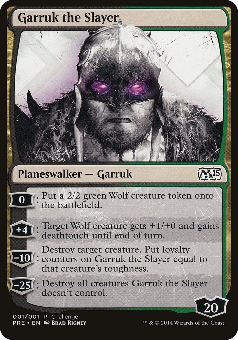 Magic: The Gathering MTG Single Garruk the Slayer (Prerelease Challenge) [M15 Prerelease Challenge]