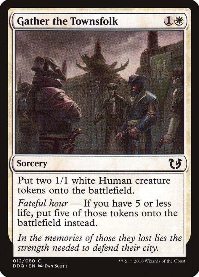 Magic: The Gathering MTG Single Gather the Townsfolk [Duel Decks: Blessed vs. Cursed]