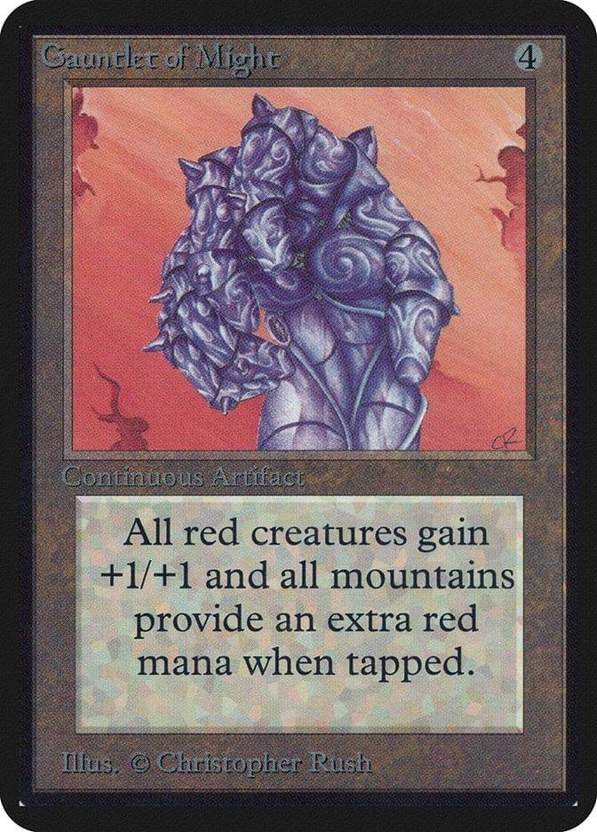 Magic: The Gathering MTG Single Gauntlet of Might [Limited Edition Alpha]