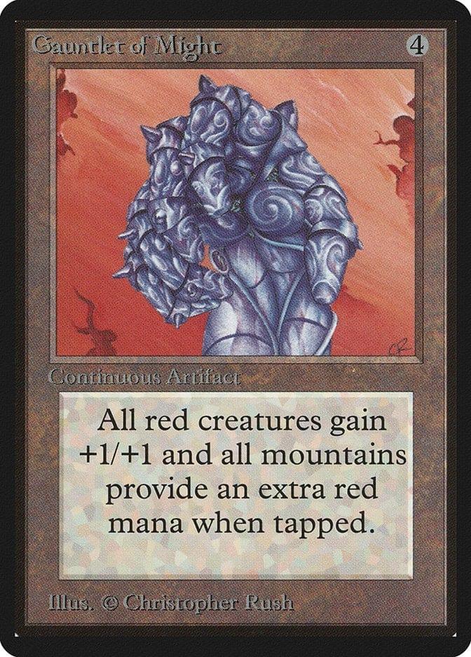 Magic: The Gathering MTG Single Gauntlet of Might [Limited Edition Beta]