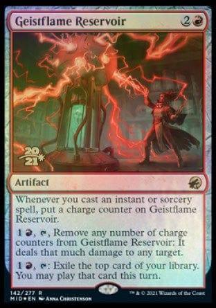 Magic: The Gathering MTG Single Geistflame Reservoir [Innistrad: Midnight Hunt Prerelease Promos]