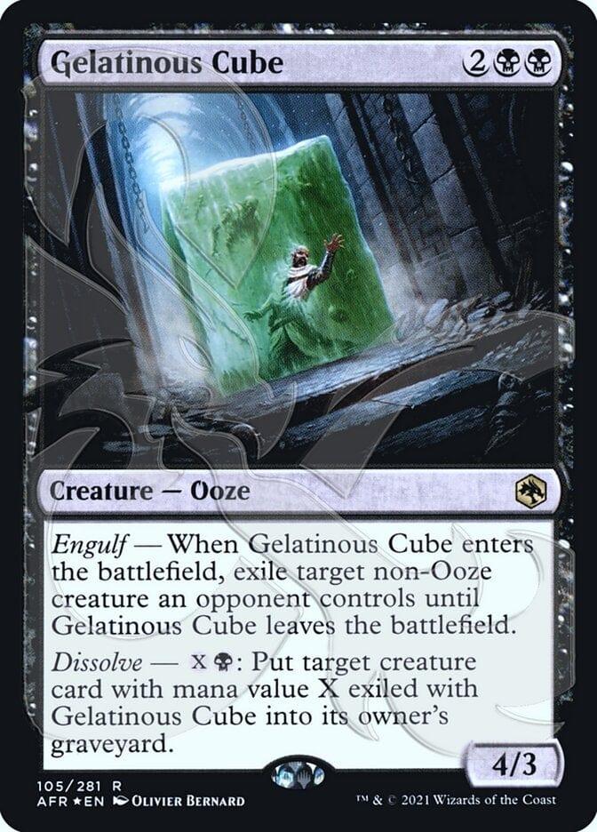 Magic: The Gathering MTG Single Gelatinous Cube (Ampersand Promo) [Dungeons & Dragons: Adventures in the Forgotten Realms Promos]