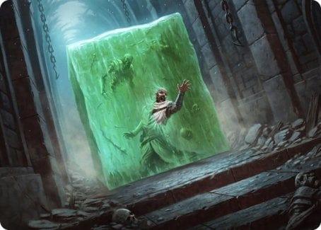 Magic: The Gathering MTG Single Gelatinous Cube Art Card [Dungeons & Dragons: Adventures in the Forgotten Realms Art Series]