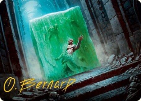 Magic: The Gathering MTG Single Gelatinous Cube Art Card (Gold-Stamped Signature) [Dungeons & Dragons: Adventures in the Forgotten Realms Art Series]