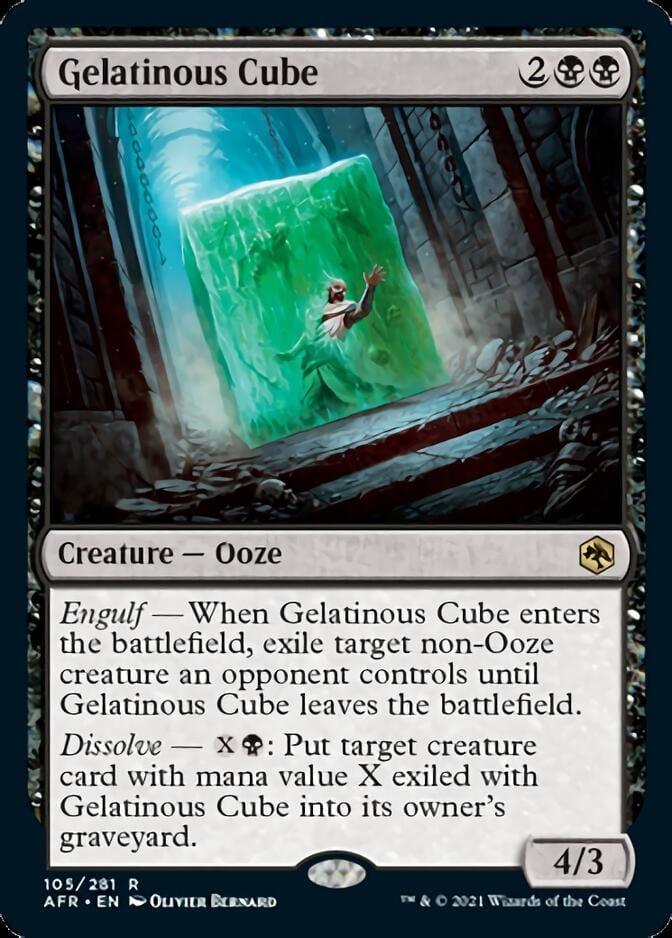 Magic: The Gathering MTG Single Gelatinous Cube [Dungeons & Dragons: Adventures in the Forgotten Realms]