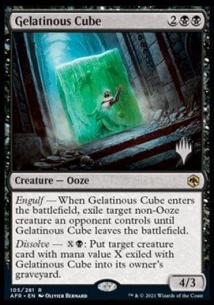 Magic: The Gathering MTG Single Gelatinous Cube (Promo Pack) [Dungeons & Dragons: Adventures in the Forgotten Realms Promos]