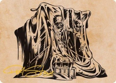 Magic: The Gathering MTG Single Gelatinous Cube (Showcase) Art Card (Gold-Stamped Signature) [Dungeons & Dragons: Adventures in the Forgotten Realms Art Series]