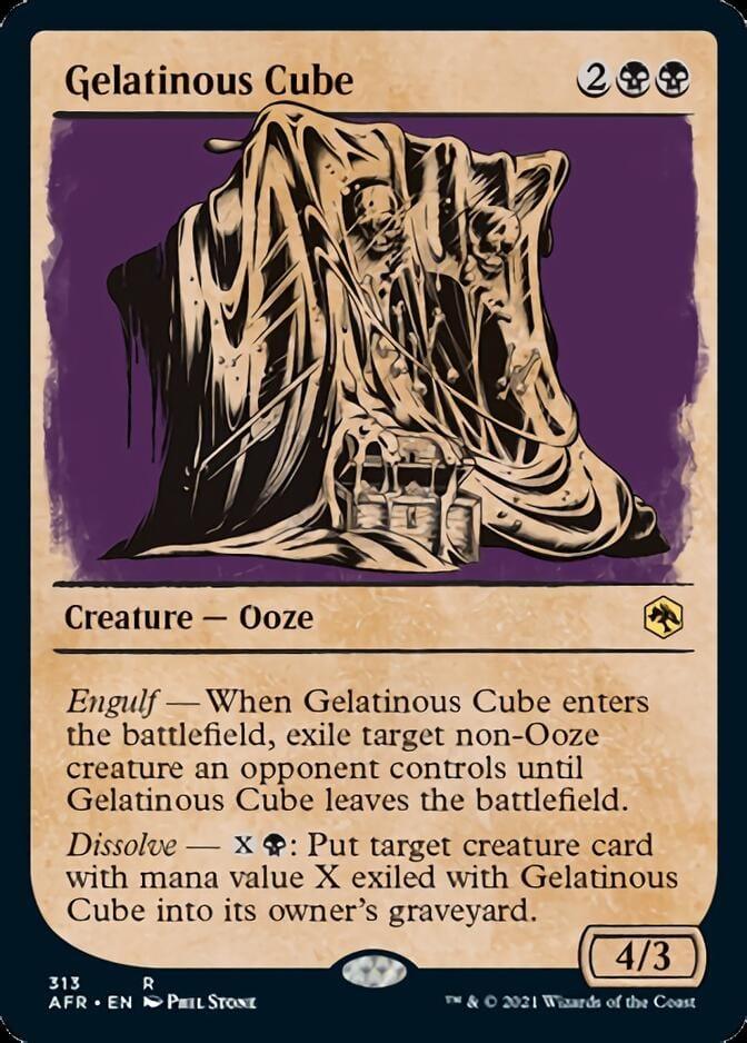 Magic: The Gathering MTG Single Gelatinous Cube (Showcase) [Dungeons & Dragons: Adventures in the Forgotten Realms]