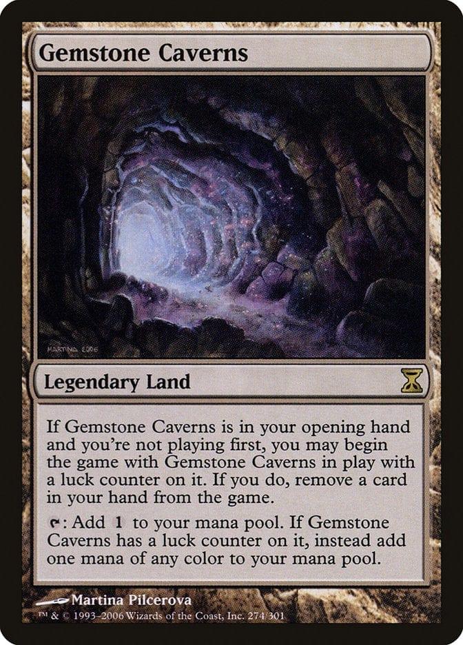 Magic: The Gathering MTG Single Gemstone Caverns [Time Spiral]