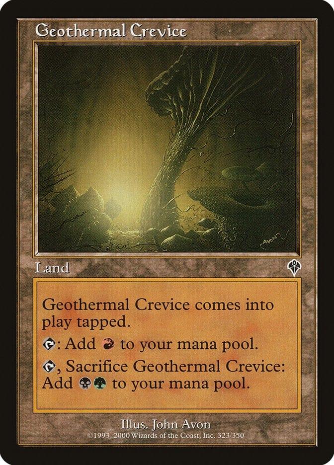 Magic: The Gathering MTG Single Geothermal Crevice [Invasion]