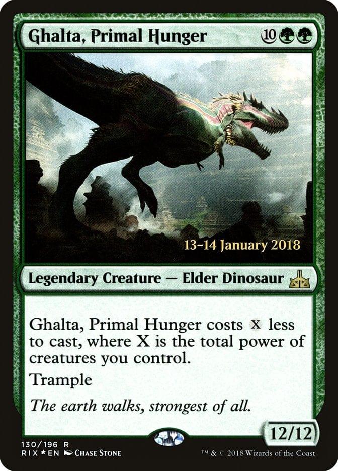 Magic: The Gathering MTG Single Ghalta, Primal Hunger [Rivals of Ixalan Prerelease Promos]
