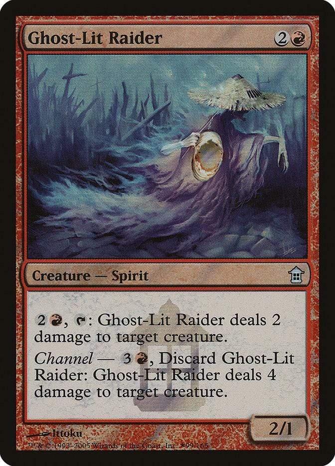 Magic: The Gathering MTG Single Ghost-Lit Raider [Release Events]