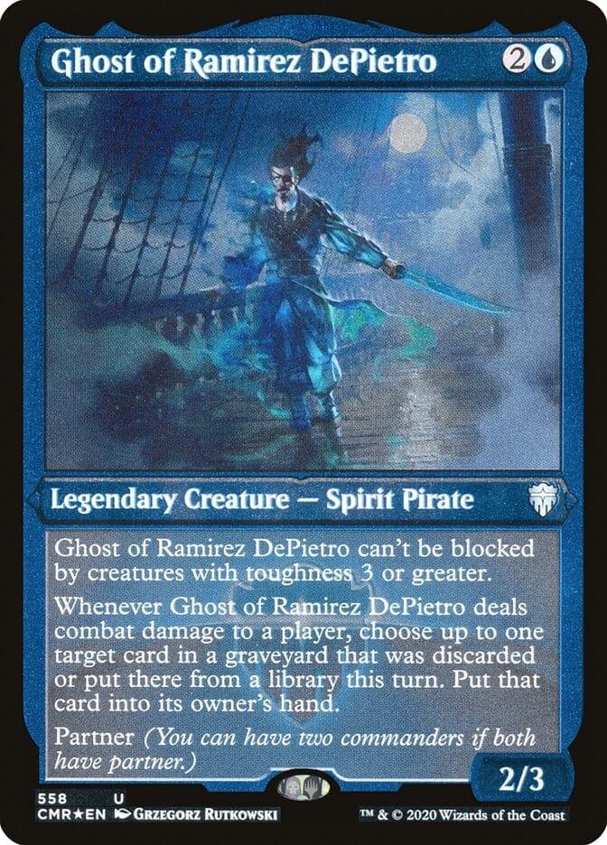 Magic: The Gathering MTG Single Ghost of Ramirez DePietro [Commander Legends Etched]