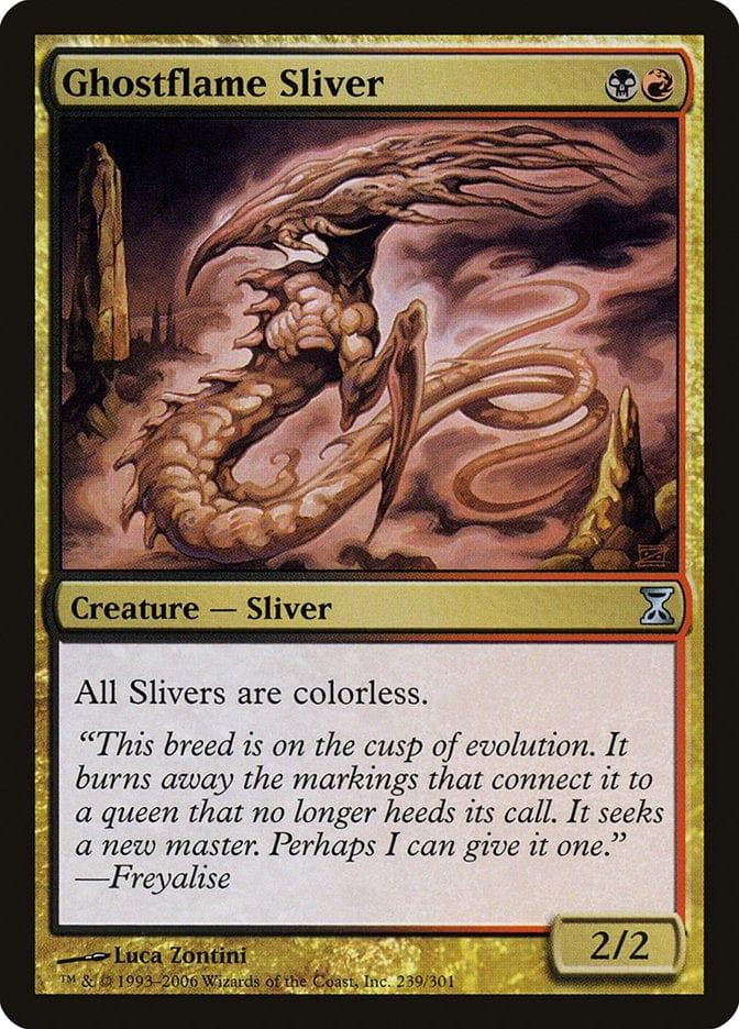 Magic: The Gathering MTG Single Ghostflame Sliver [Time Spiral]