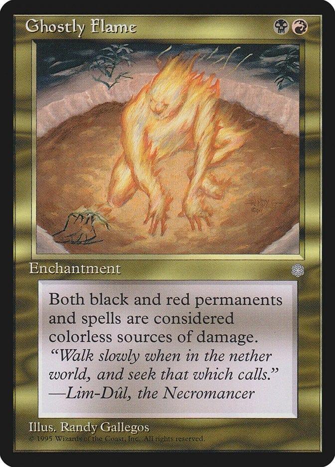 Magic: The Gathering MTG Single Ghostly Flame [Ice Age]