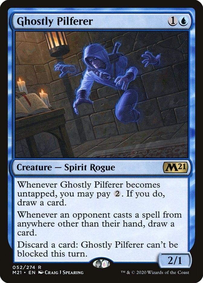 Magic: The Gathering MTG Single Ghostly Pilferer [Core Set 2021]