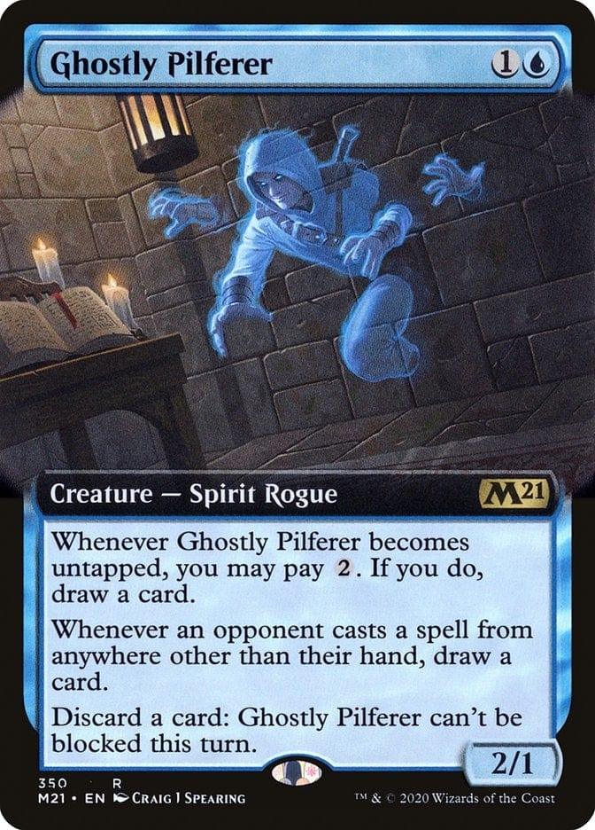Magic: The Gathering MTG Single Ghostly Pilferer (Extended) [Core Set 2021]