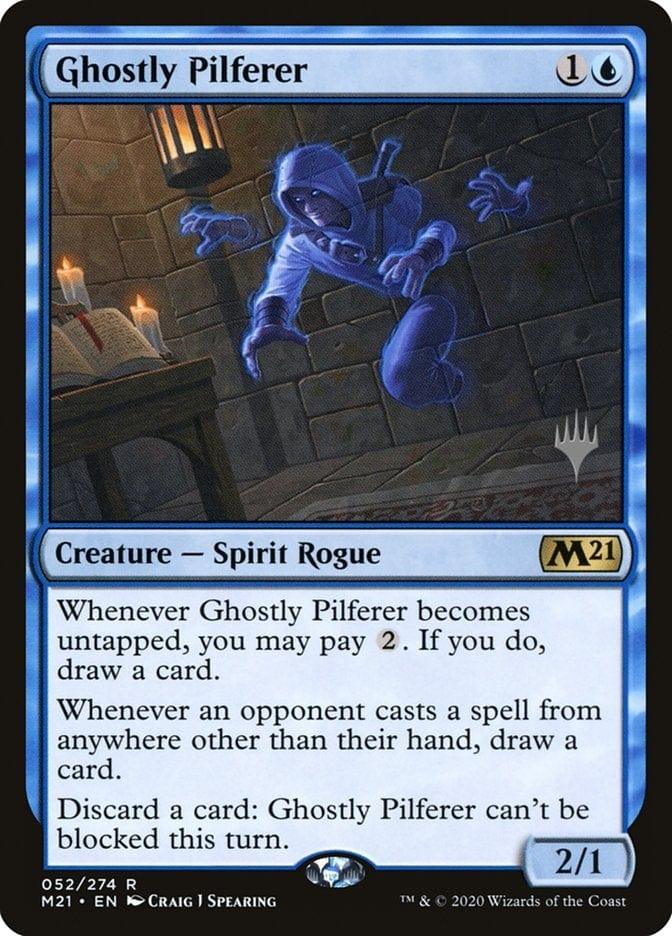 Magic: The Gathering MTG Single Ghostly Pilferer (Promo Pack) [Core Set 2021 Promos]