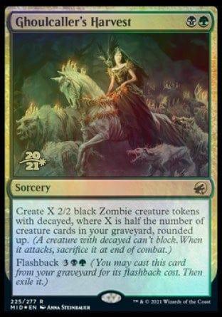 Magic: The Gathering MTG Single Ghoulcaller's Harvest [Innistrad: Midnight Hunt Prerelease Promos]
