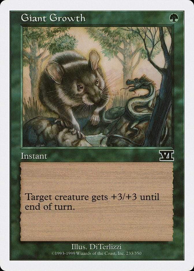 Magic: The Gathering MTG Single Giant Growth [Classic Sixth Edition]