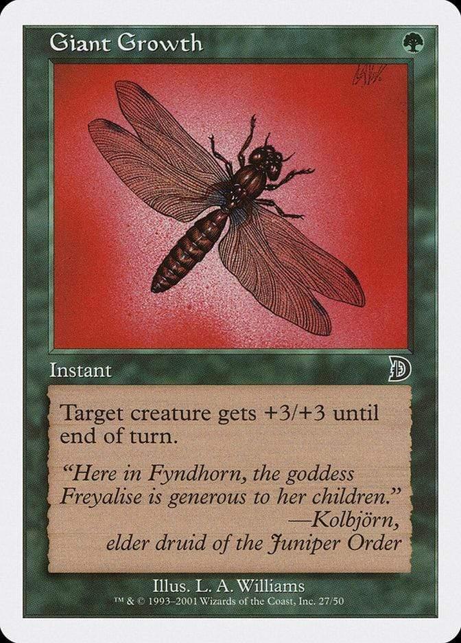 Magic: The Gathering MTG Single Giant Growth [Deckmasters]