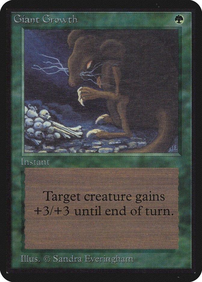 Magic: The Gathering MTG Single Giant Growth [Limited Edition Alpha]