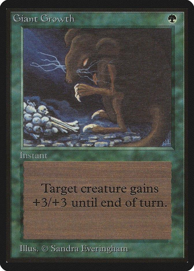 Magic: The Gathering MTG Single Giant Growth [Limited Edition Beta]