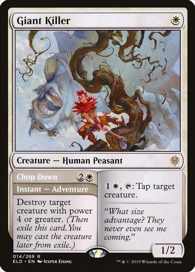 Magic: The Gathering MTG Single Giant Killer // Chop Down [Throne of Eldraine]