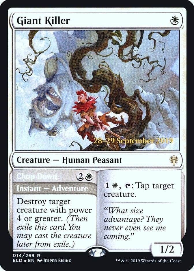 Magic: The Gathering MTG Single Giant Killer // Chop Down  [Throne of Eldraine Prerelease Promos]