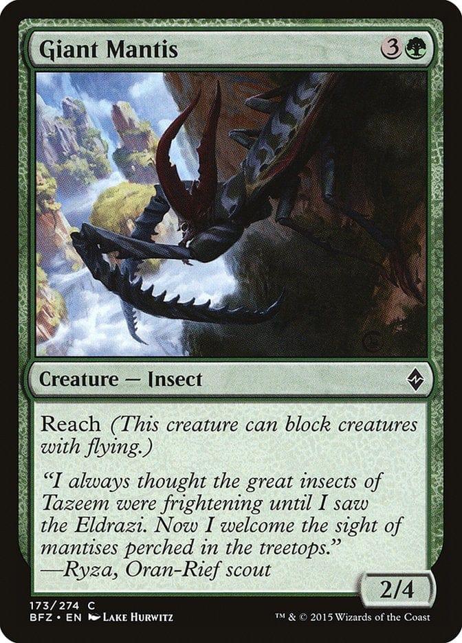 Magic: The Gathering MTG Single Giant Mantis [Battle for Zendikar]