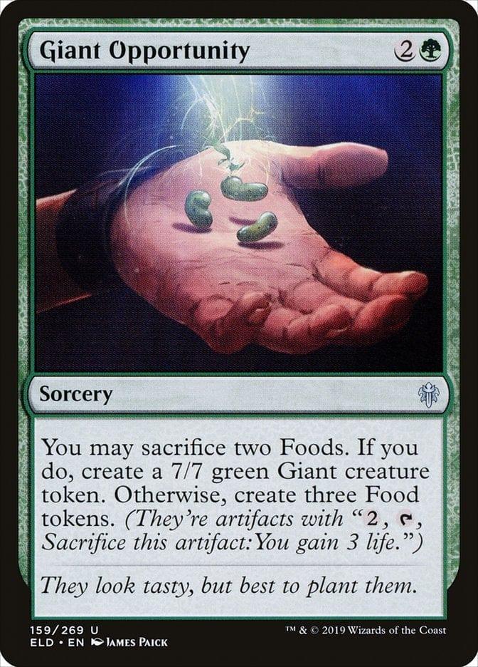 Magic: The Gathering MTG Single Giant Opportunity [Throne of Eldraine]