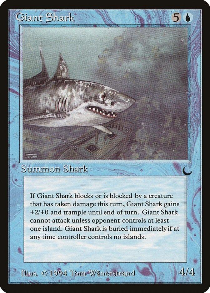 Magic: The Gathering MTG Single Giant Shark [The Dark]